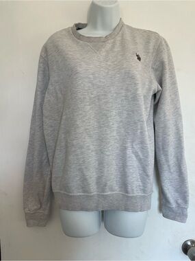 U.S. Polo Assn. Light Gray Crewneck Sweatshirt